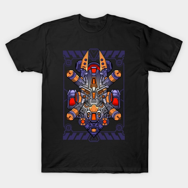 Cool looking robot head T-Shirt by eleazarion